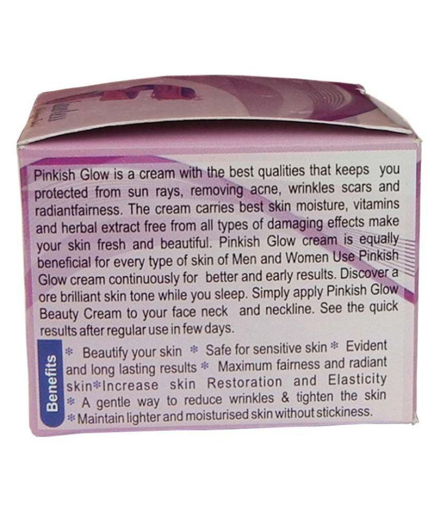 pinkish glow night cream