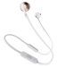 JBL T205BT Neckband Handsfree Wireless Earphones Bluetooth Headphone With Mic Rose Gold