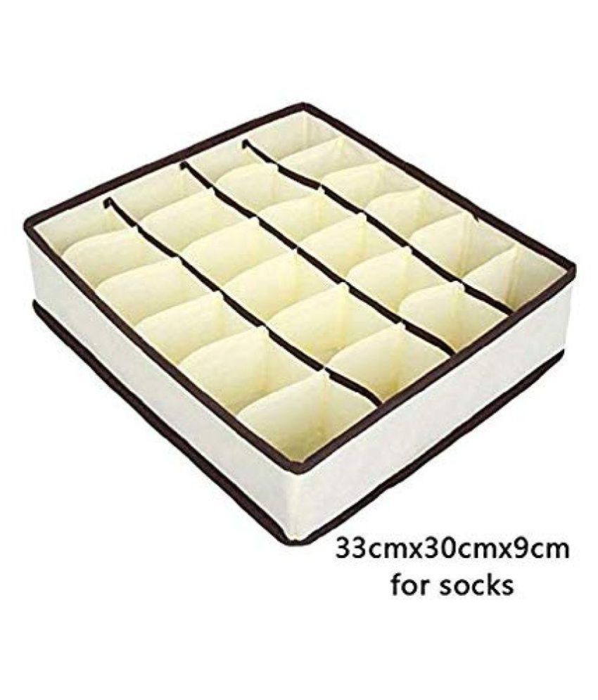 Underwear Organizer Foldable Home Storage Box Non Woven Wardrobe