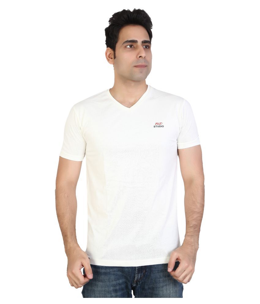 Awack Off-White Half Sleeve T-Shirt