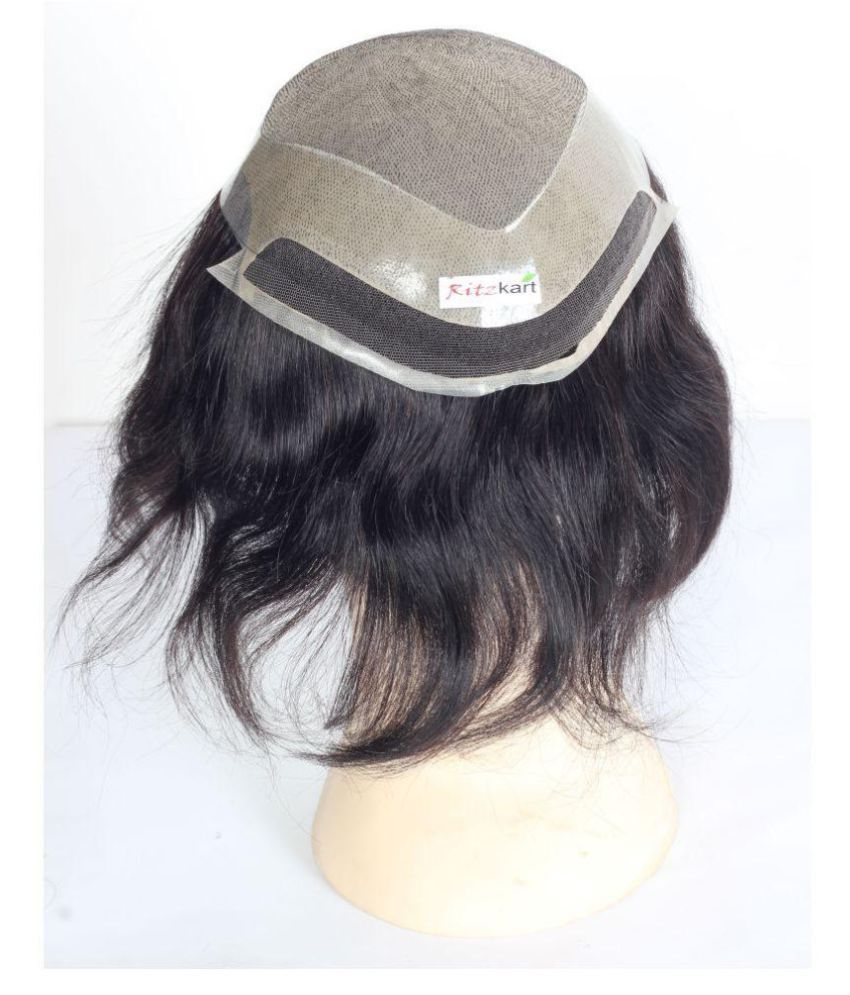 Ritzkart 100 Human Hair Front Lace Men Patch Thin Skin Front