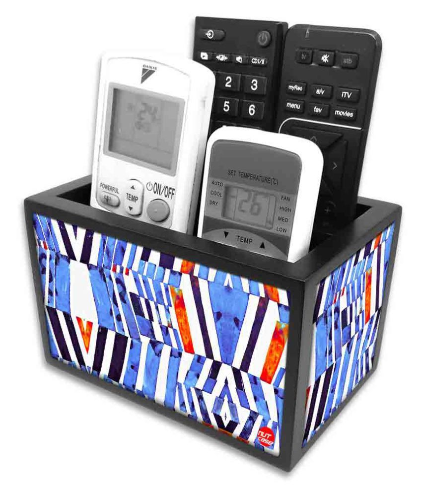 Nutcase Designer Wooden Remote Control Holder Stand Organizer Caddy for