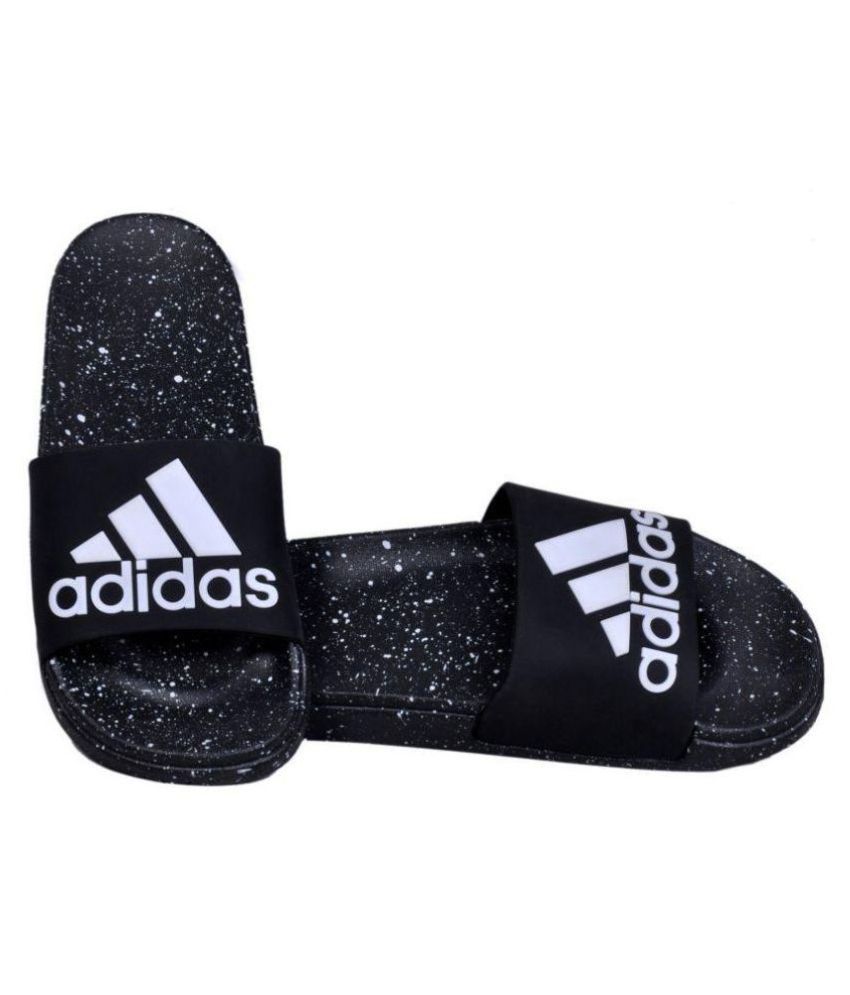 adidas black slides