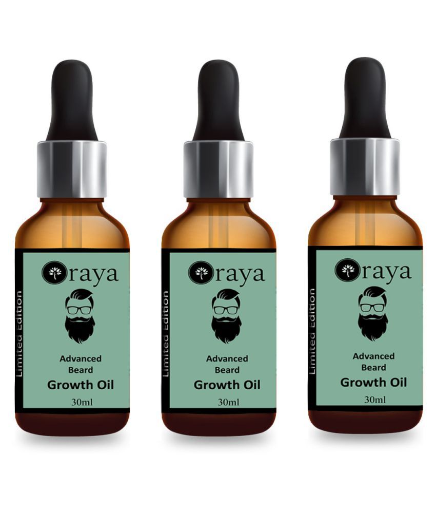     			ORAYA Advanced Beard Oil For Growth 90 ml Pack of 3