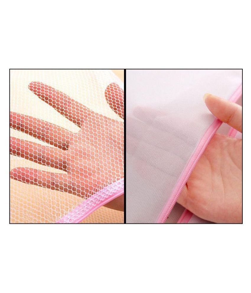 Spartan Nylon Laundry Bag Protective Mesh Net Zippered (Pack of 2) Buy Spartan Nylon Laundry