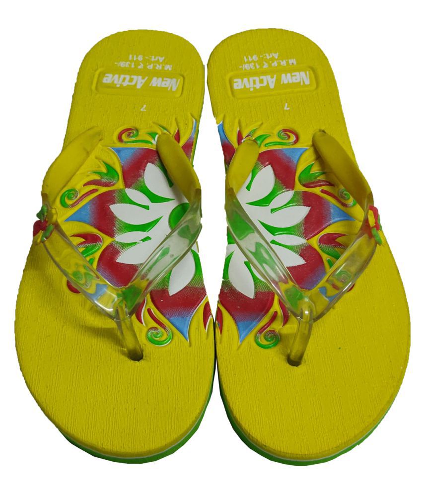 Home Made Yellow Slippers Price in India- Buy Home Made Yellow Slippers ...