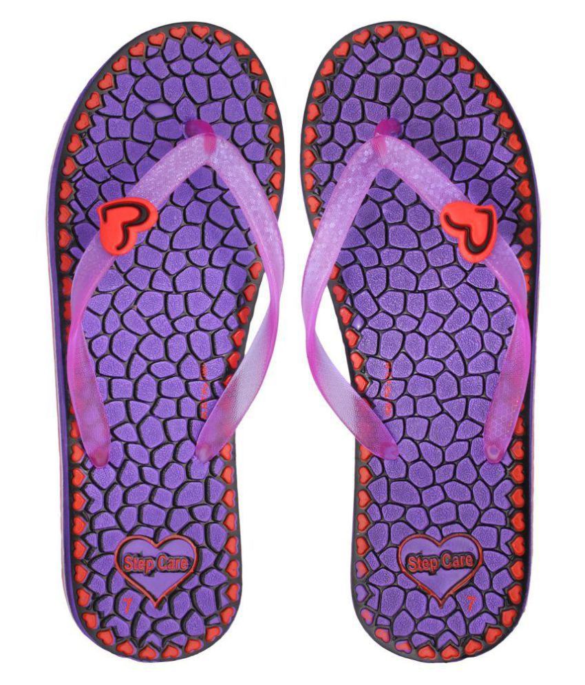 TAPPS Purple Slippers Price in India- Buy TAPPS Purple Slippers Online ...