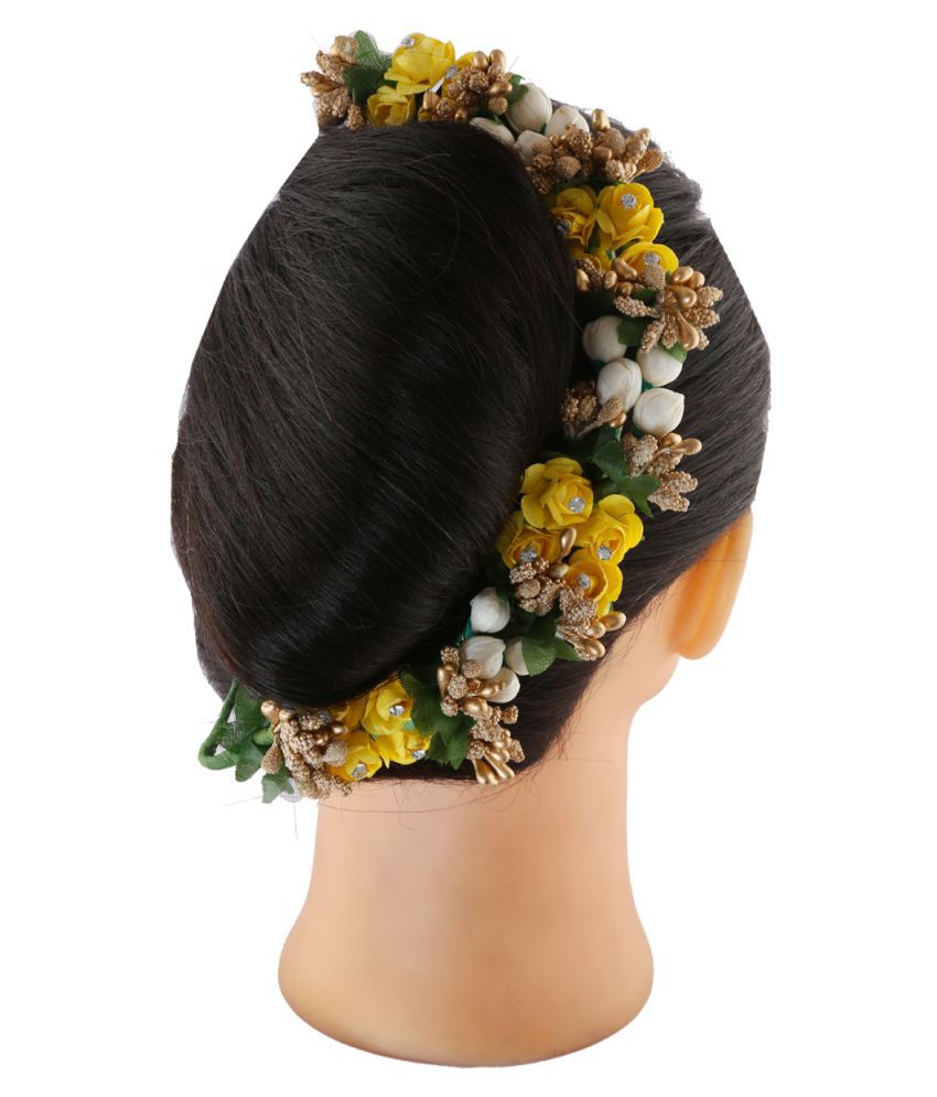 Anuradha Art Yellow Colour Flower Styled Wonderful Hair Brooch/Ambada Pin  Gajra For Women/Girls: Buy Anuradha Art Yellow Colour Flower Styled  Wonderful Hair Brooch/Ambada Pin Gajra For Women/Girls Online in India on  Snapdeal