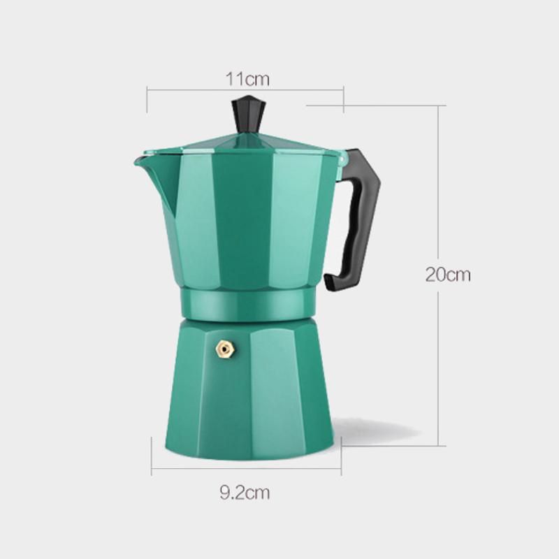 3 Colors Coffee Espresso Maker Filter Coffee Pots Aluminum Alloy