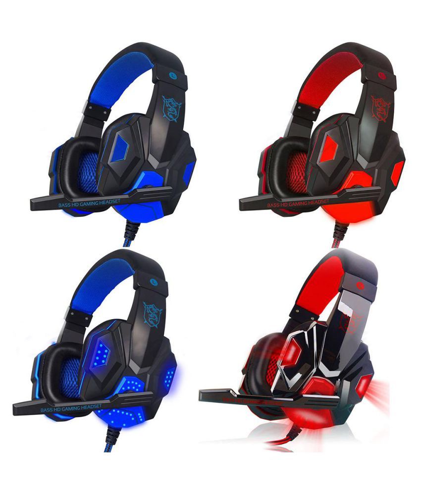Buy Cool Glowing Gaming Headset Stereo Earphone Wired ...
