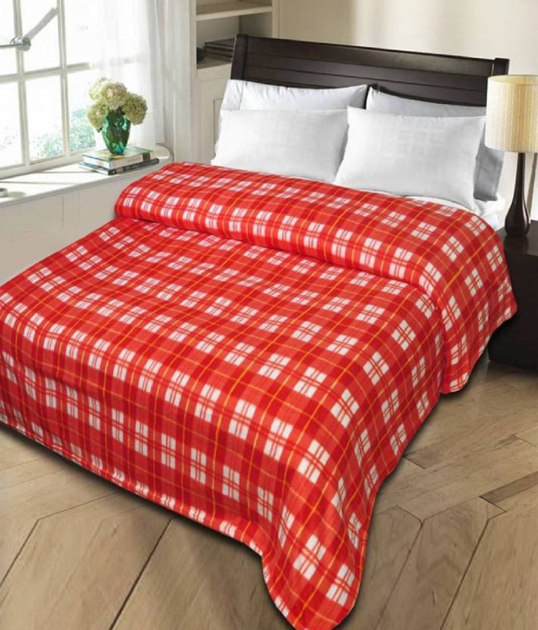 New panipat textile zone Double Poly Wool Floral Blanket Buy New