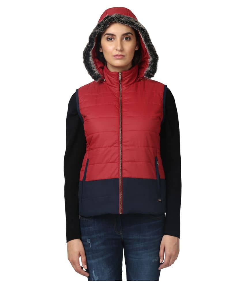 Park Avenue Woman Polyester Red Jackets 