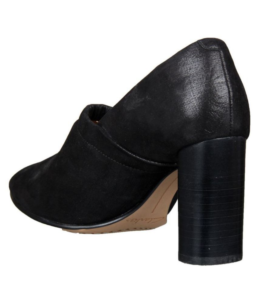 clarks block heels