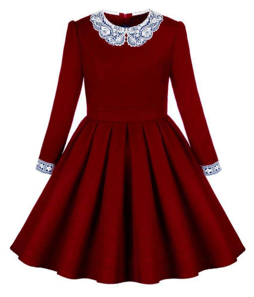 Girl S Designer Wear Knee Length Party Dress Buy Girl S Designer Wear Knee Length Party Dress Online At Low Price Snapdeal