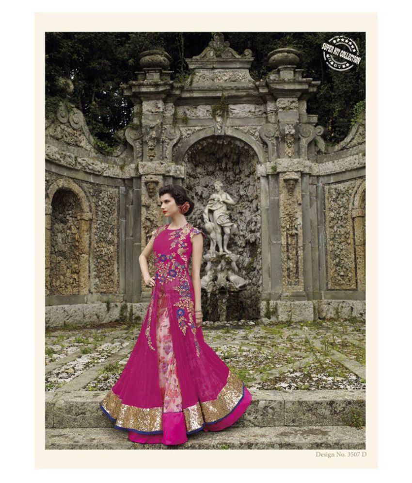 red gown for women net