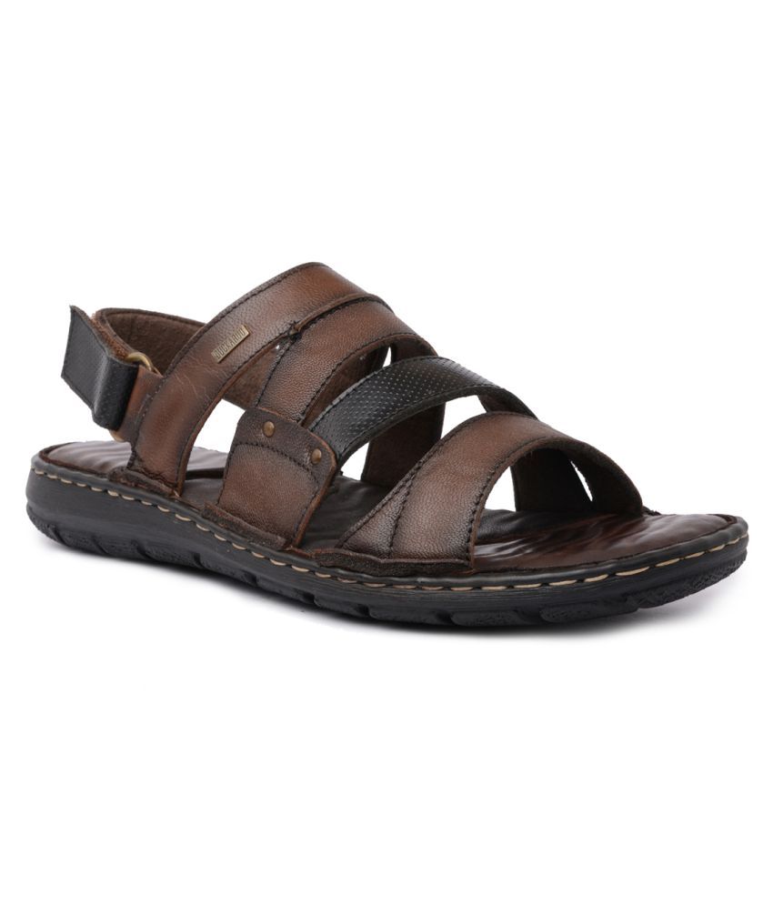 buckaroo men's leather sandals