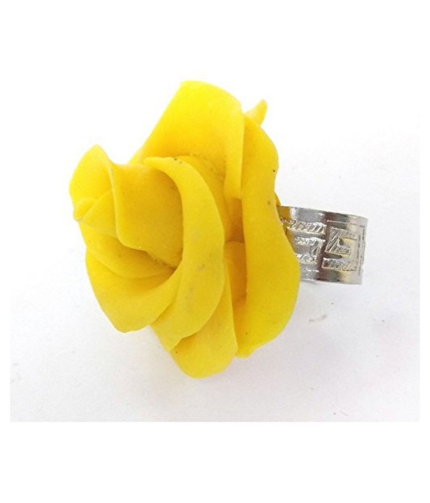 Handmade Porcelain Dough Flower Ring /for women /girls Buy Handmade