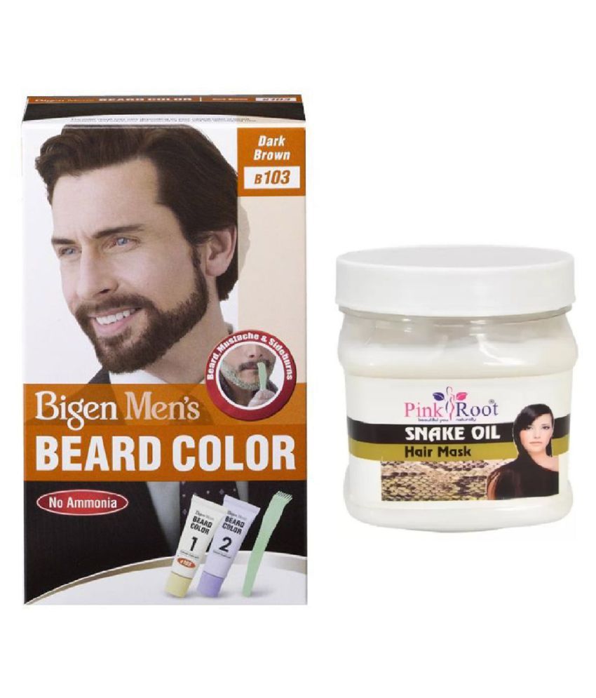 Pink Root Hair Snake Oil Mask Bigen Men S Beard Color B103 Dark