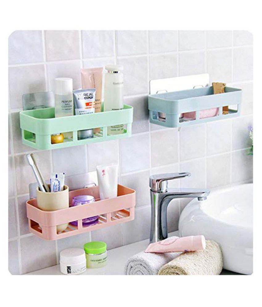 R Dabhi Plastic Bathroom Shelf Kitchen Storage Box