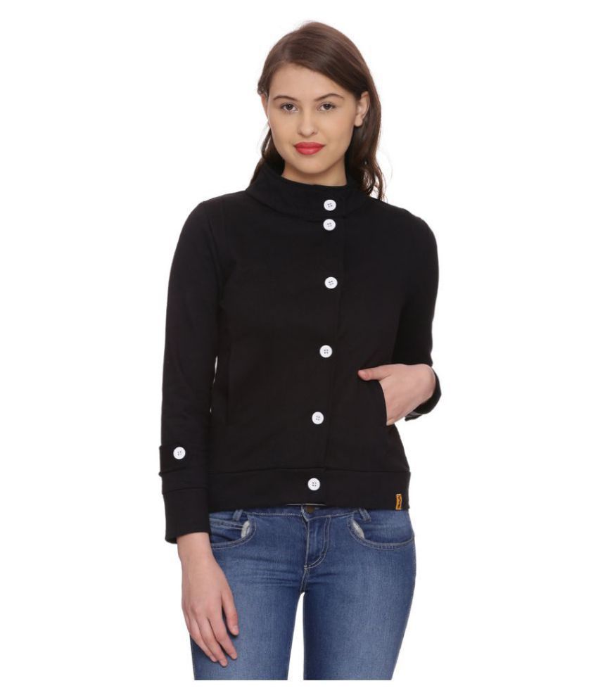     			Campus Sutra Cotton Black Quiltted Jackets