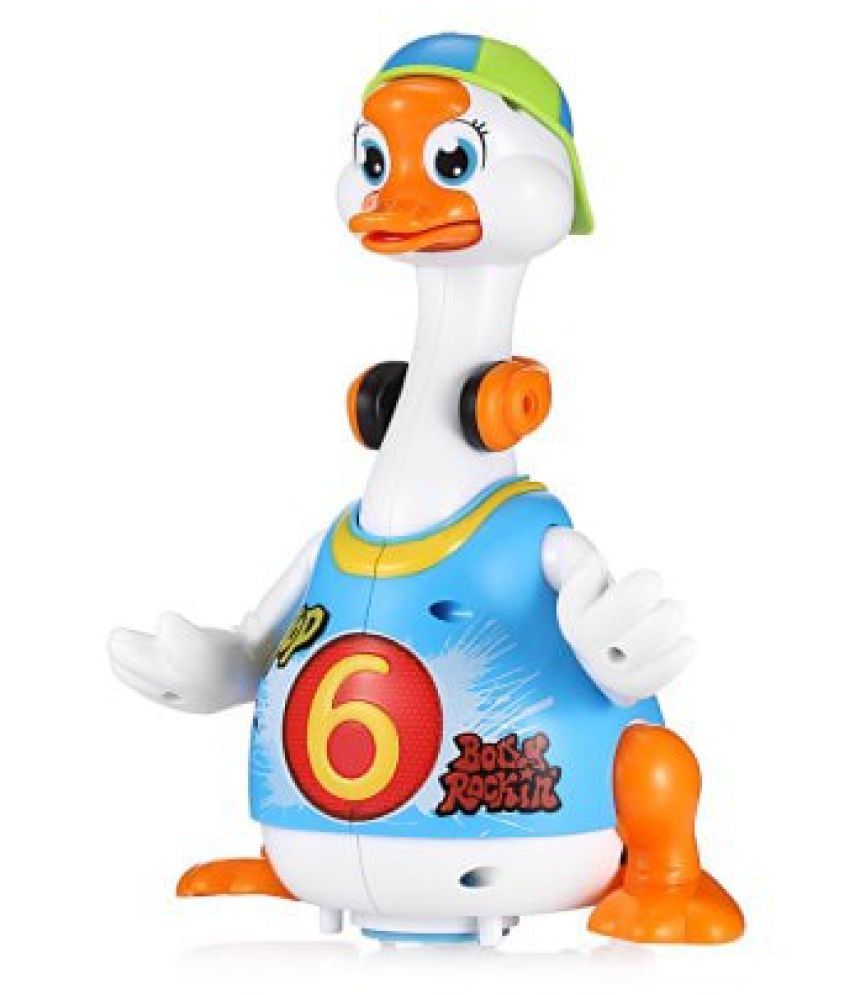 Emono Intelligent Hip Pop Dance Read Tell Story Interactive Swing Goose Musical Educational Baby Duck Toys Gifts Non Toxic