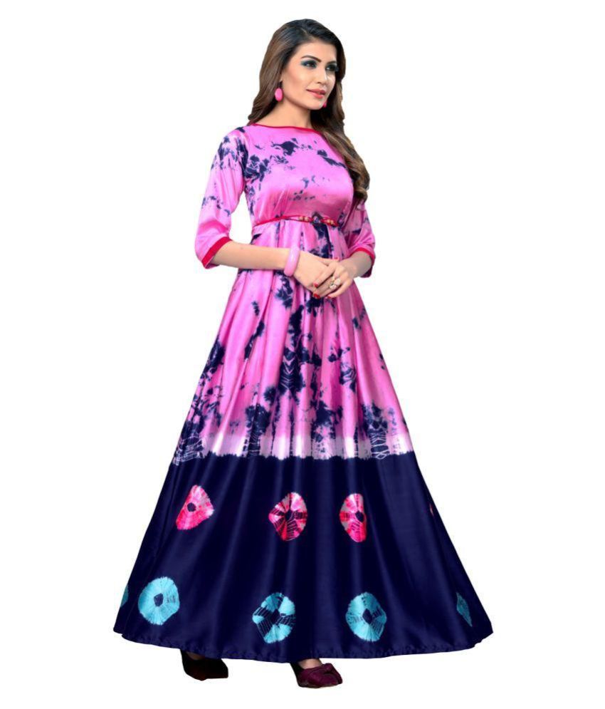 multi color gown