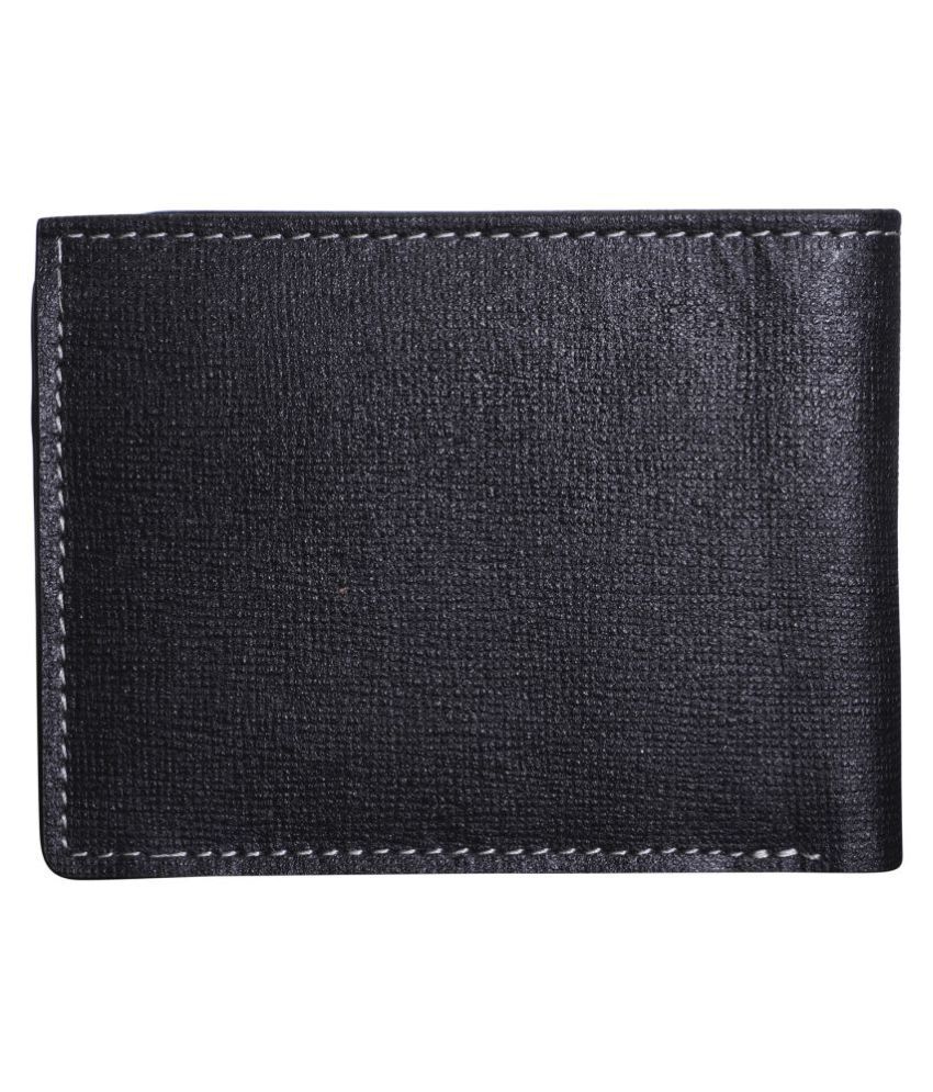 LOUIS STITCH Leather Black Fashion Regular Wallet: Buy Online at Low ...