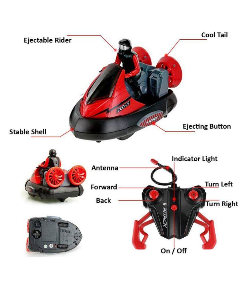 Set of 2 Stunt Remote Control RC Battle Bumper Cars with Drivers Battery Powered 