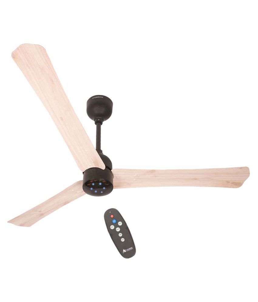 Gorilla Renesa Energy Saving 5 Star Rated Remote Control And Bldc Motor 1200mm 3 Blade Ceiling Fan Natural White Oak Wood