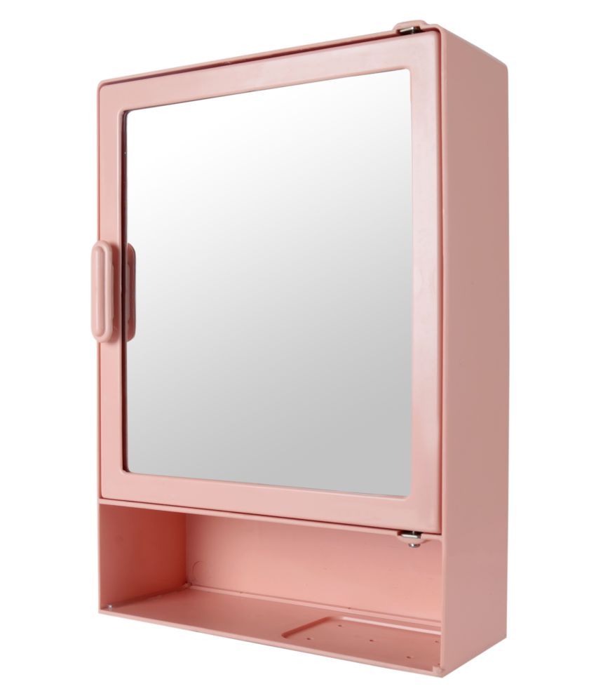 Buy Primos Mini Pink 14x4x10 Inches Storage Mirror Plastic Bathroom Cabinet Online At Low Price In India Snapdeal