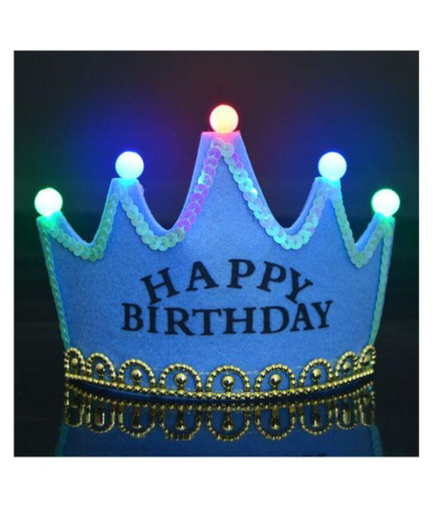 Led Light Up Princess King Happy Birthday Crown Cap Headband Party Buy Led Light Up Princess King Happy Birthday Crown Cap Headband Party Online At Low Price Snapdeal