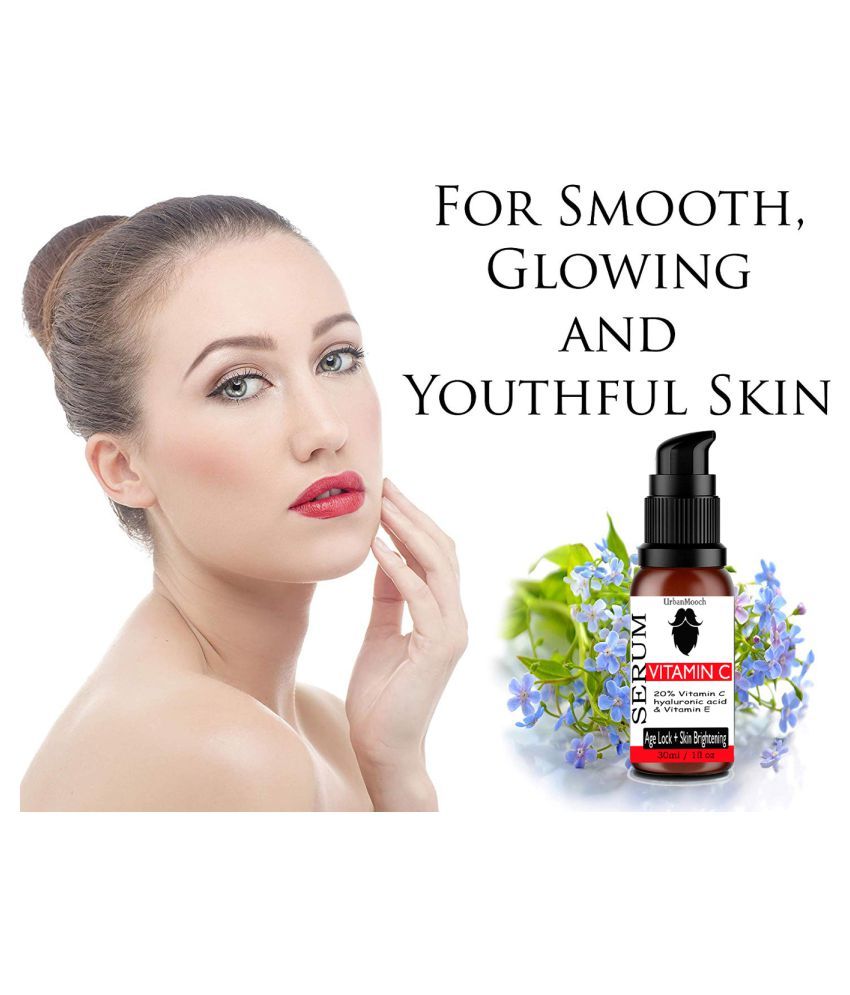 UrbanMooch VitaminC Serum & Charcoal Mask Face Peel Masks 90 ml Pack