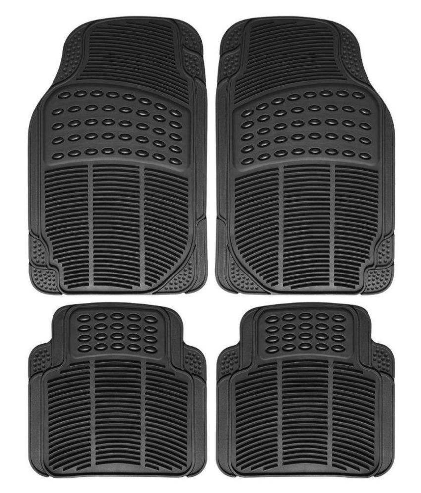 Ek Retail Shop Car Floor Mats (Black) Set of 4 for HyundaiXcent1.1CRDiSXOption