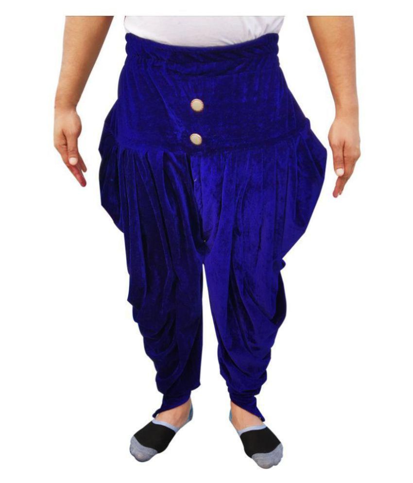 blue dhoti pants