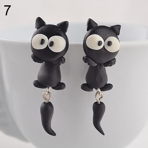 Women's Polymer Clay Animal Earrings Cute Cartoon Cat Ear Studs Earbobs  Jewelry Fashion Jewellery - Buy Women's Polymer Clay Animal Earrings Cute  Cartoon Cat Ear Studs Earbobs Jewelry Fashion Jewellery Online at