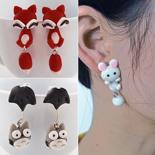 Women's Polymer Clay Animal Earrings Cute Cartoon Cat Ear Studs Earbobs  Jewelry Fashion Jewellery - Buy Women's Polymer Clay Animal Earrings Cute  Cartoon Cat Ear Studs Earbobs Jewelry Fashion Jewellery Online at