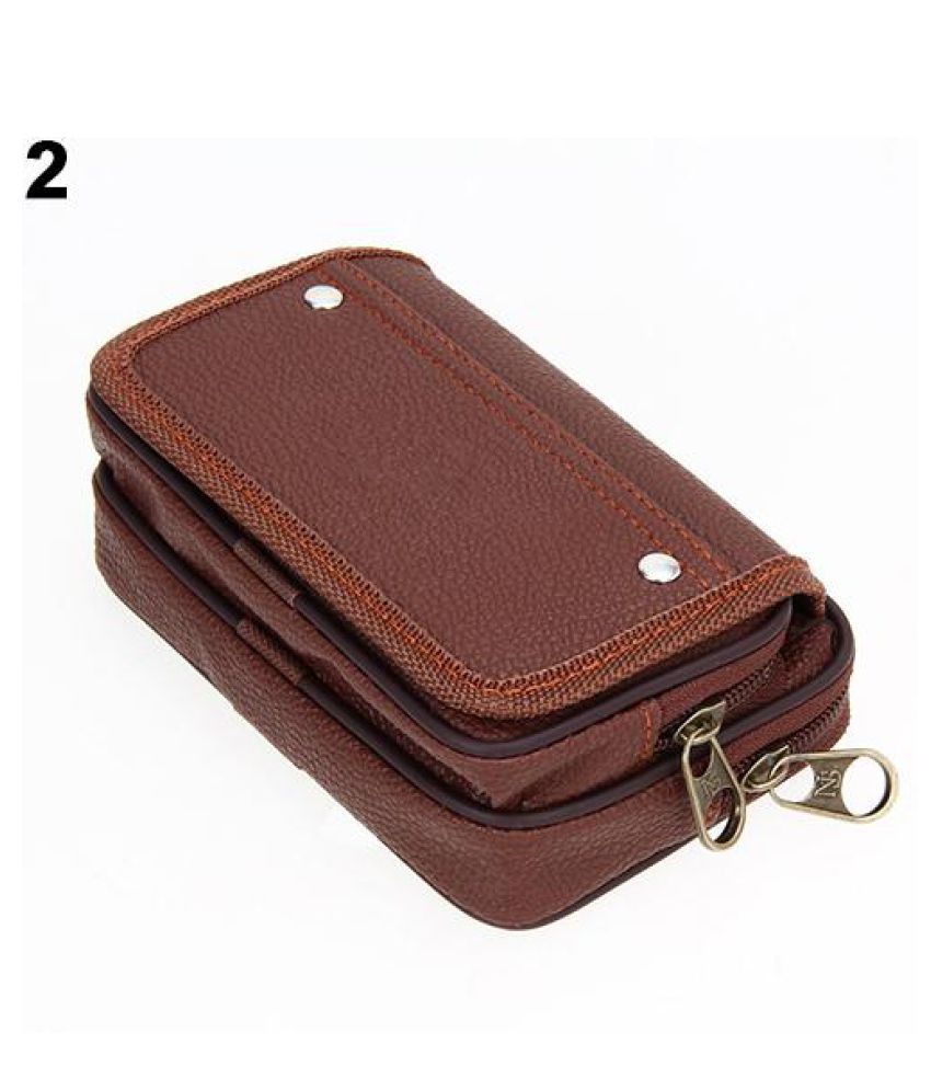 Buy Men's Faux Leather Wallet Credit Card Phone Holder Casual Hanging ...