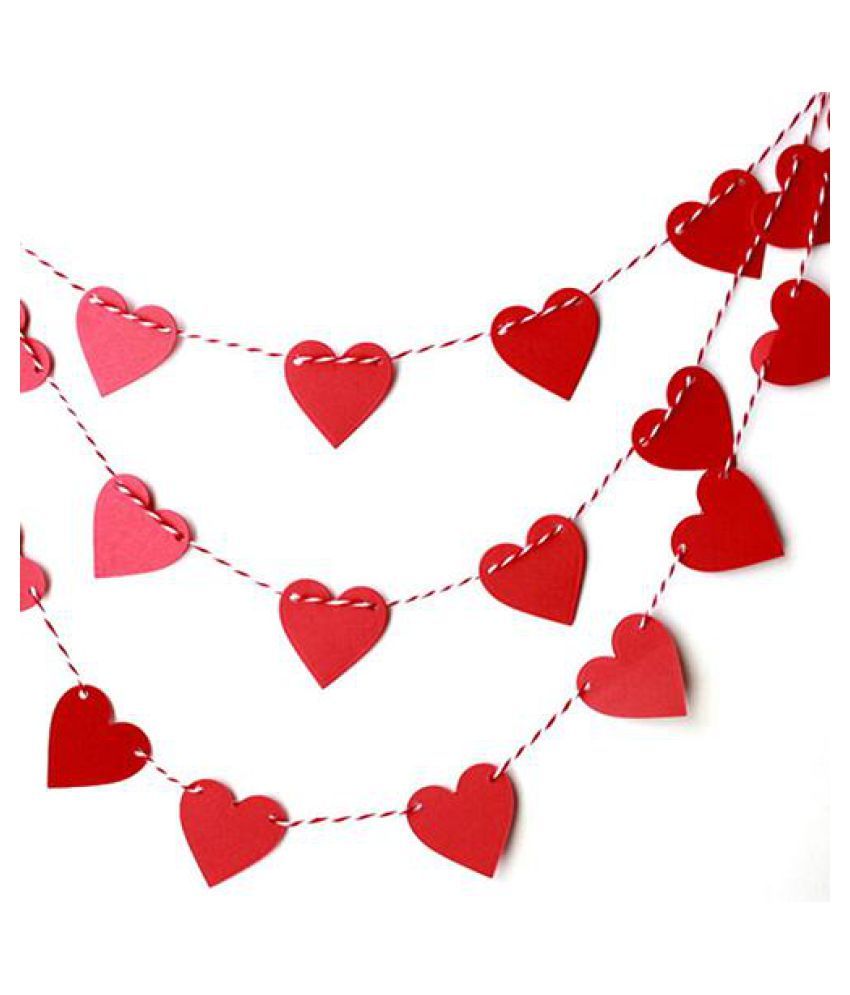 1M Love Heart Banner Garland Wedding Baby Shower Birthday Party