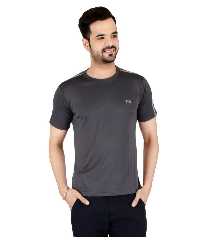     			Awack Grey Half Sleeve T-Shirt Pack of 1
