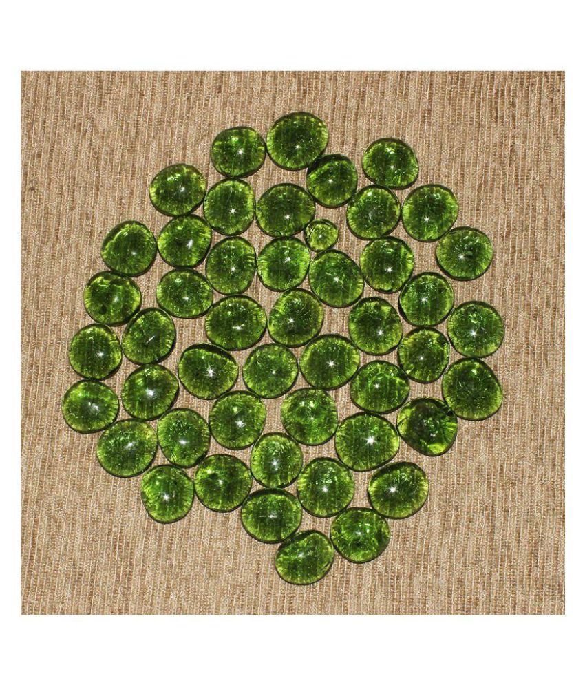 Zevora Green Glossy Decorative Pebble Stone For Glass Fillers