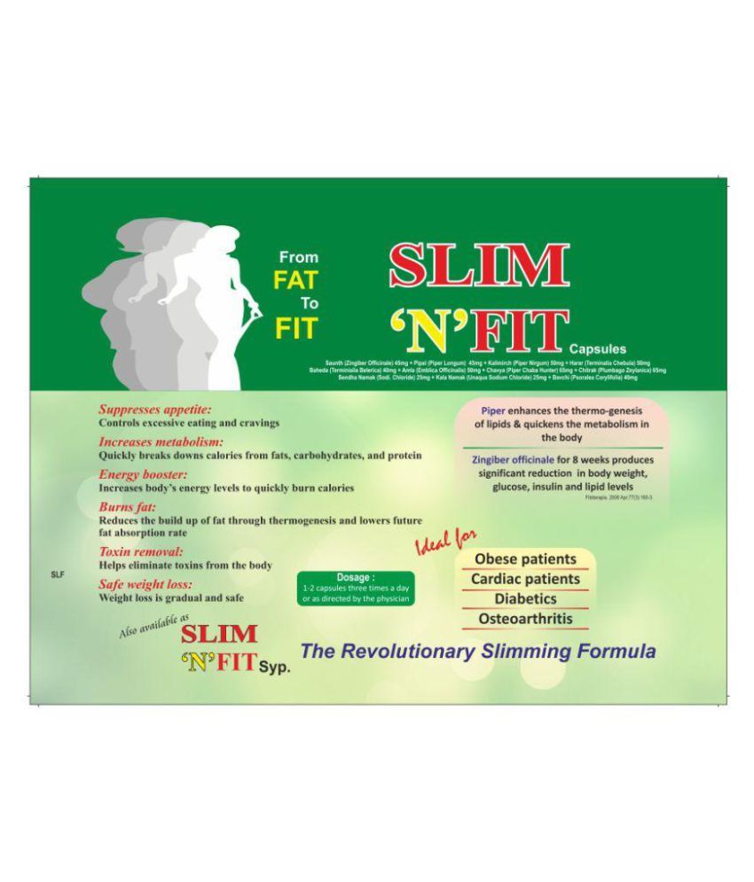 Afflatus Ayuervedic Slim & Fit Weight Loss 100 Capsules 150 gm
