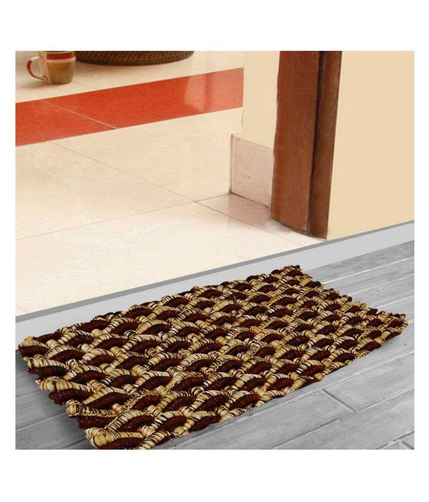     			E-Retailer Yellow Single Regular Outdoor Mat