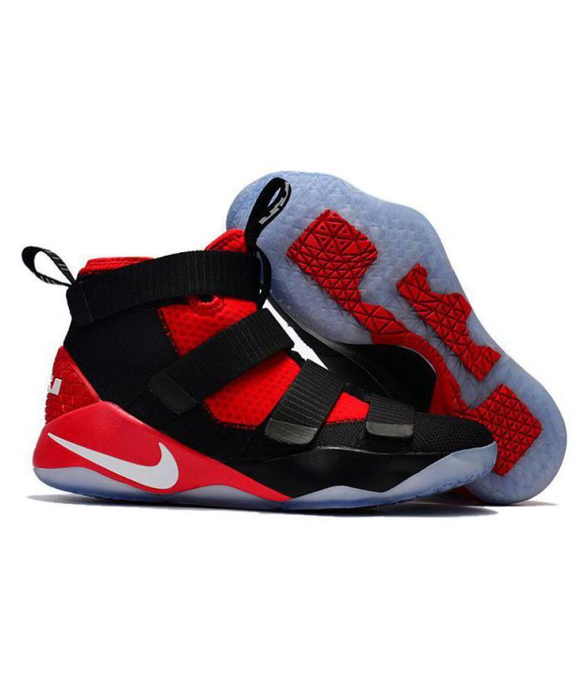 lebron soldier 11 black and red