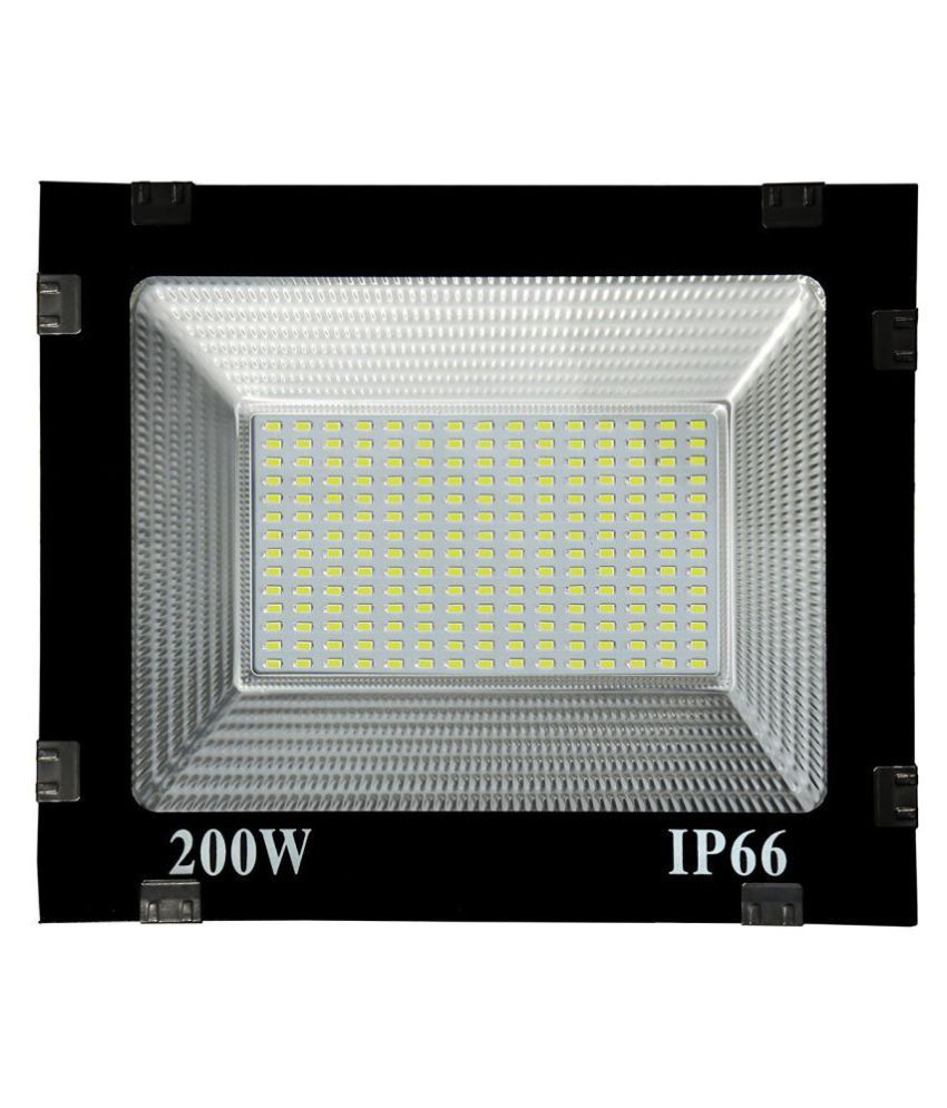 Flood Light 200 watt Watts IP 66 Flood Light Cool Day Light - Pack of 6 ...