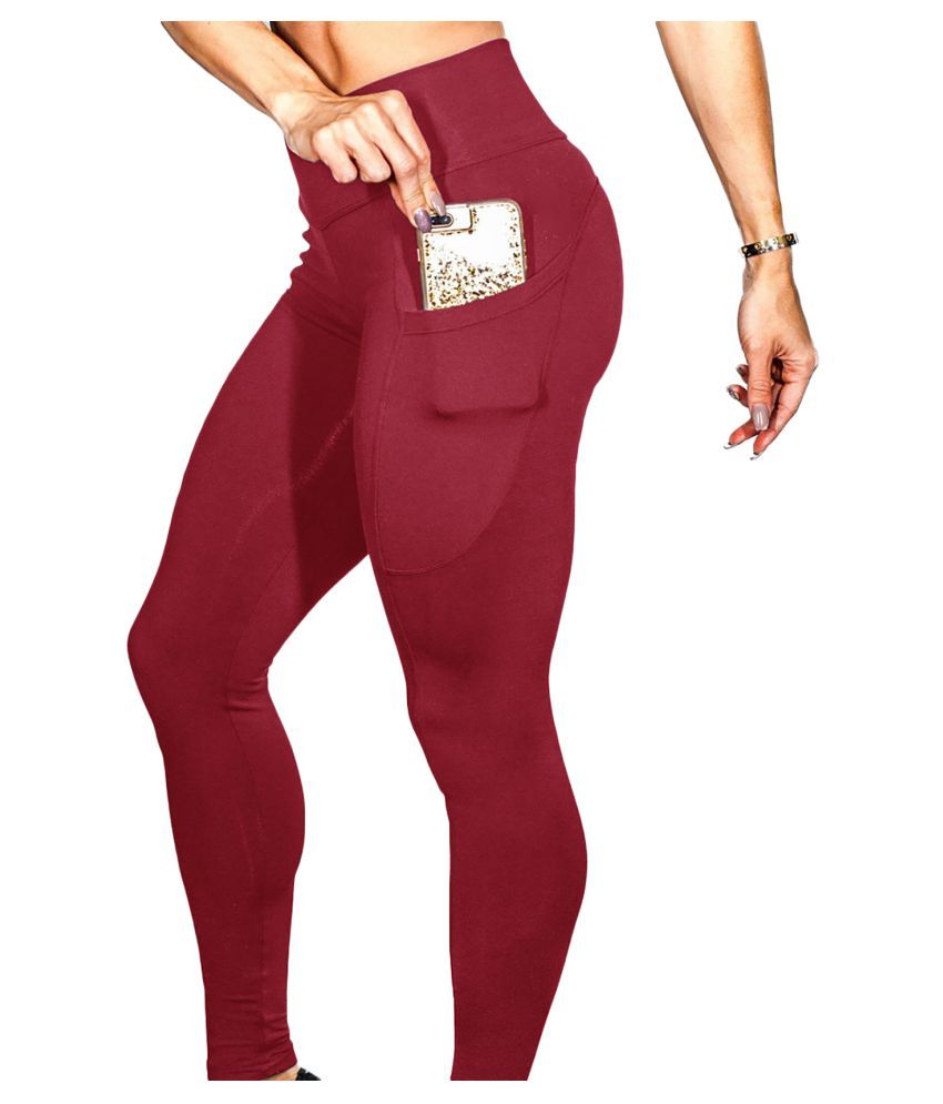 nike maroon tights