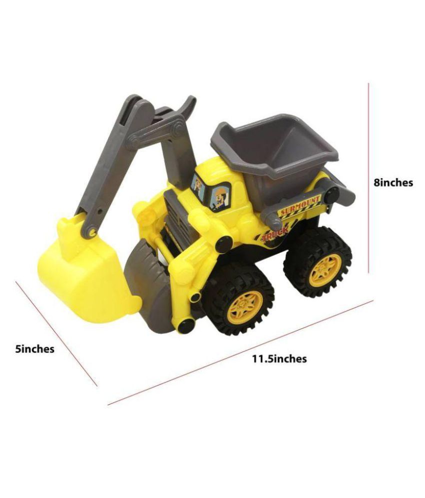 Multifunctional Construction Truck 2 in 1 Friction Powered Wheels with ...