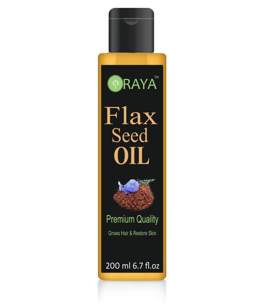     			ORAYA 100% Pure & Natural Flaxseed Oil For Hair Massage Oil- 200 ml