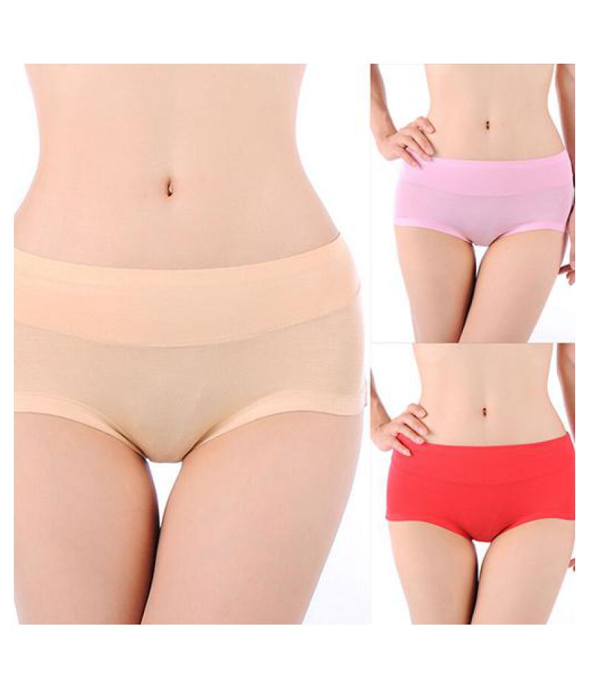 Buy Women's Fashion Sexy Bamboo Fiber Antibacterial Underpants Briefs