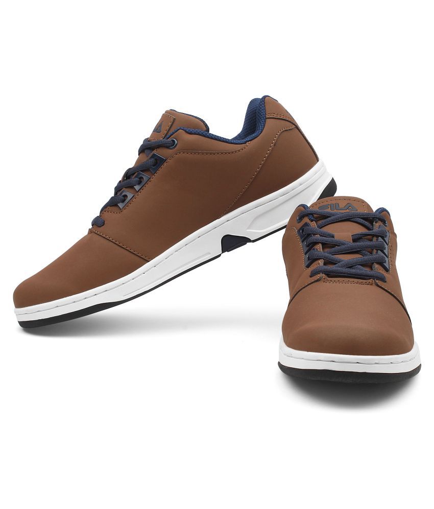 fila brown casual shoes