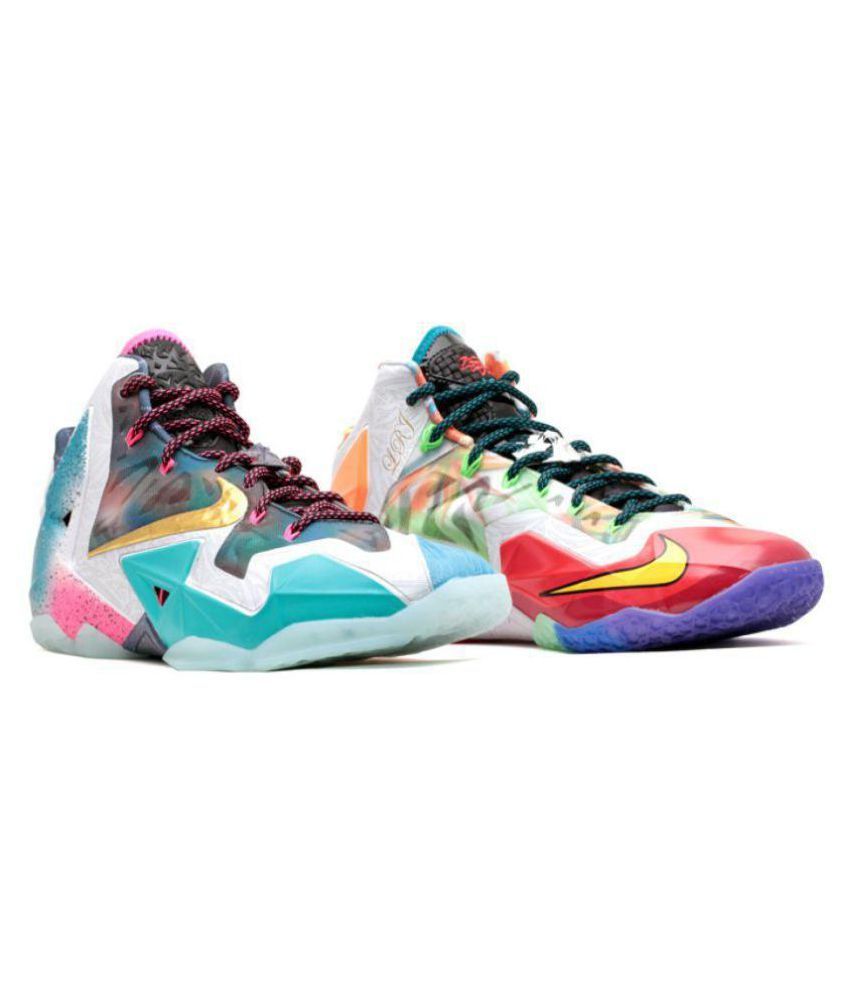 Nike Lebron 11 What The Lebron Multi Color Basketball Shoes Buy Nike Lebron 11 What The Lebron Multi Color Basketball Shoes Online At Best Prices In India On Snapdeal